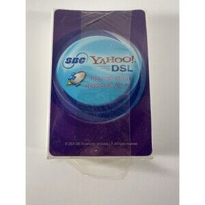 Vintage Yahoo DSL Playing Cards NEW Sealed Deck RARE 2004 Computer Collectible